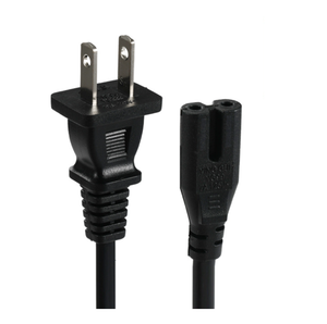 Japan1.2M <span class=keywords><strong>Cable</strong></span> de alimentación de 2 pines <span class=keywords><strong>Cable</strong></span> de enchufe con <span class=keywords><strong>cable</strong></span> de tierra <span class=keywords><strong>Cable</strong></span> de alimentación de CA para <span class=keywords><strong>TV</strong></span>/plancha eléctrica/electrónica de consumo - Product Image 1