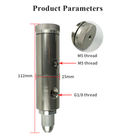 Valve de distribution à aiguille verte DJF-8 D25, valve de contrôle de précision réglable pour machine de distribution industrielle