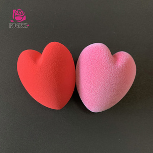 Libre de látex suave antialérgico corazón belleza esponja cosmética licuadora hidrófilo 3D maquillaje mezcla - Product Image 3