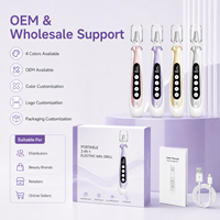 Lime à ongles électrique portable 2 en 1 avec lampe UV, écran numérique, 10000 tr/min, rechargeable, OEM pour usage domestique et professionnel