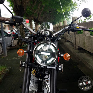 <span class=keywords><strong>Faro</strong></span> de motocicleta 12V 40W 7 pulgadas <span class=keywords><strong>redondo</strong></span> LED proyector <span class=keywords><strong>faro</strong></span> aluminio negro ajuste Universal haz alto/bajo - Product Image 3