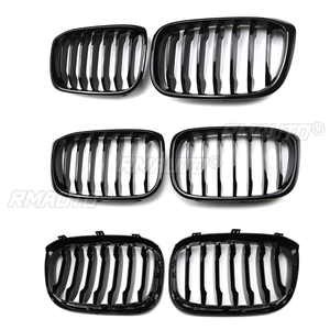 Pour BMW X3 G01 X4 G02 2018 2019 2020 2021 : Calandre avant simple ligne noir brillant pour pare-chocs, pièces de rechange - Product Image 6
