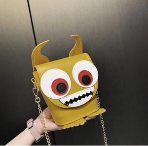 Sac de barbier à bandoulière en cuir pour femme en forme d'animal <span class=keywords><strong>diable</strong></span> drôle personnalisé Type de fermeture ouverte avec doublure en polyester - Product Image 1