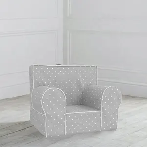 NOVA NOSA003 White Spots Design Fabric Kids Baby Sofa Chairs Toddler Children Bedroom Furniture Kids Sitting Sofas