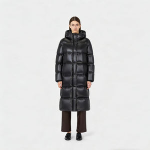 Parkas LOVEXUAN pour Femme par des Fabricants Entièrement Certifiés, Doudoune Longue et Brillante de Luxe pour Femme, Manteau Matelassé en Duvet d'<span class=keywords><strong>Eider</strong></span> - Product Image 3