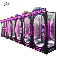 Machine à couper les cordons moderne rose 2026, à monnayeur, jeu d'arcade, distributeur de cadeaux de luxe avec garantie d'un an