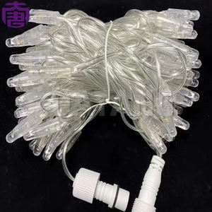 Guirnalda de Luces LED Blancas Intermitentes, 24v/220v, IP65, Cable Negro, Decoración para Interiores y Exteriores, Navidad, Fiestas, Bodas - Product Image 6