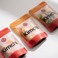 Pochette debout imprimée numérique de qualité alimentaire personnalisée Sac Kimchi de stockage de cornichons avec joint latéral de guérison Emballage