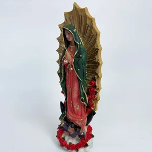Cadeau de Noël, figurine religieuse, Sainte Famille, statues mexicaines de la Vierge Marie, décoration de la maison, artisanat en résine d'Europe, sculpture artistique - Product Image 3