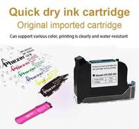 Imprimante jet d'encre portable Jh Electric Mini 4 couleurs haute précision, cartouche d'encre portable 12,7 mm pour codage de date d'expiration et de lot