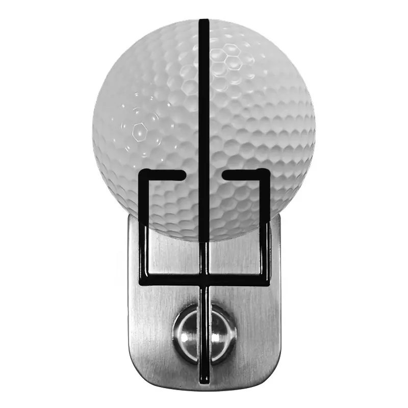 Melelink Trident magnetik klip topi penanda logam menempatkan Penyelaras OEM penanda bola Golf