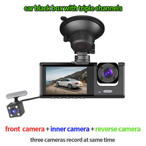 Caja Negra para Coche con Triple Cámara, Monitor de Vigilancia de Estacionamiento, 1080P Full HD, Cámara Frontal, Interior IR y de Reversa, Grabadora de Video para Tablero - Product Image 6