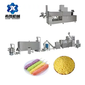 Промышленный экструдер для производства хлебной крошки/линия по производству хлебной крошки, машина для производства хлопковой ленты, используемая для жареной пищи