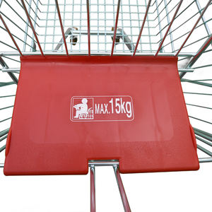 Chariots de chariot en métal de supermarché de poussée de main en gros d'usine 4 roues - Product Image 6