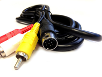 Kabel AV Pengganti Berkualitas Tinggi untuk Sega Genesis 2, Mega Drive 2 & 3 Stereo AV TV Video Cable Lead RF Pengganti Kabel Pengisian Daya
