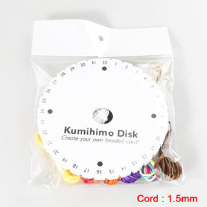 XuQian Fait Main Kumihimo Perles Cordon Disque Disque Cordon BRICOLAGE <span class=keywords><strong>Bracelet</strong></span> de Corde Tressée Tissage - Product Image 2