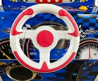Machine de jeu de course automobile pour enfants à pièces d'intérieur Offre Spéciale Simulateur de voiture de course 3D pour enfants avec caractéristiques LED en métal et plastique