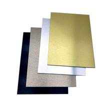 Panneau composite moderne en aluminium PVDF ACM Façades Revêtement mural Extérieur Cuisine Bâtiments Meubles Impression brossée