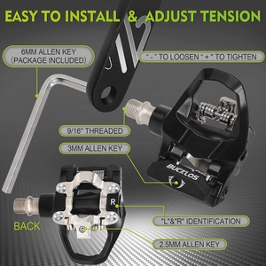 Pedal sin Clip para Bicicleta BMX <span class=keywords><strong>de</strong></span> Carretera LEWEE OEM/ODM, Aleación <span class=keywords><strong>de</strong></span> Aluminio Ultraligera, Rodamiento Sellado, Resistente al Agua, Autoblocante para Delta - Product Image 3