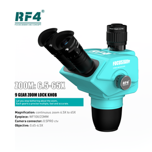 Tête de <span class=keywords><strong>microscope</strong></span> trinoculaire RF4 6565pro 6,5-65X, zoom continu stéréo simultané, oculaire WF10X/23mm - Product Image 1