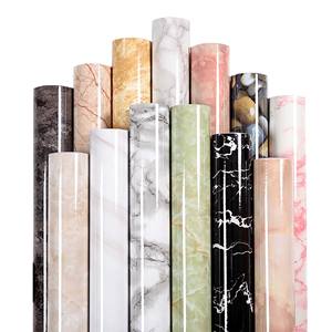 Película Adhesiva de PVC con Patrón de Mármol, Panel de Pared, Película de PVC para Muebles y Armarios con Película Decorativa de Mármol, Fabricante - Product Image 1