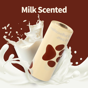 Sacchetti Biodegradabili e Compostabili per Escrementi di Cane Personalizzabili, Aroma Cioccolato, Sacchetti per Rifiuti di Animali in Amido di Mais con Superficie Goffrata EPI - Product Image 2
