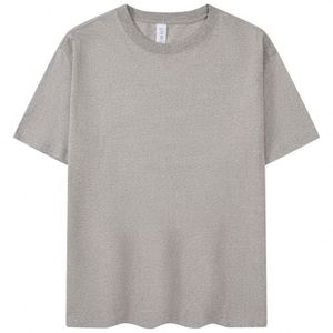 T-shirt décontracté à manches courtes imprimé DTG personnalisé, vierge et ample, 240 g/m², collection été 2026, vente en gros - Product Image 5
