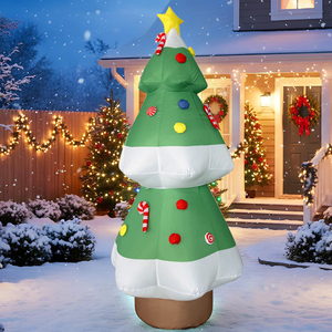 Albero di Natale Gonfiabile da 6 Piedi con Luci LED per Interni ed Esterni, Decorazione Natalizia da Giardino - Product Image 2