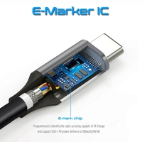 Alta potencia 100W 5A datos de carga rápida Usb 3,2 tipo C Cable cargador de teléfono Cable Usb tipo C Cable de carga para transferencia rápida de datos