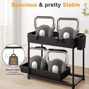2-Tier Plastic PP Eco-Friendly Multifunction Sink Organizer Bathroom Storage Self Basket Pull-Out Storage Rack Hooks <b>Kitchen</b> - Product Image 6