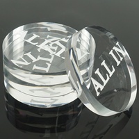 Accessoires de jeu de poker de casino Acrylique transparent de haute qualité Bouton ALL IN Équipement de salle de poker personnalisé de toutes sortes ALL IN