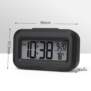 Réveil numérique électronique LCD <span class=keywords><strong>avec</strong></span> date, minuteur, rétroéclairage LED, <span class=keywords><strong>radio</strong></span>, design carré pour chambre et école, usage promotionnel - Product Image 5