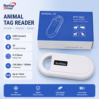 Lecteur d'animaux 134.2 Khz Lecteur de puces pour animaux de compagnie 180 Scanner portatif pour animaux de compagnie