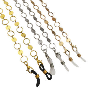 Chaîne de lunettes et accessoire de cou en cercle de sequins super brillant, fait main, combinaison raffinée, tendance et populaire - Product Image 5