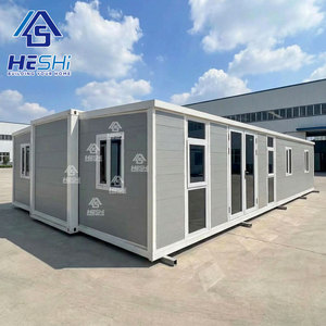 Maison préfabriquée économique en conteneur pliable et extensible de 40, 30 ou 20 pieds, avec cuisine préfabriquée, pour habitation ou usage portable - Product Image 1