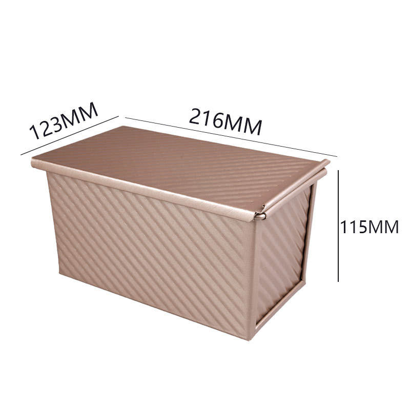 450g de la vague de pain grillé antiadhésif avec couvercle