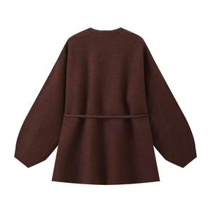 Frauen Herbst New Fashion Gestrickte Langarm Mantel Hose Retro Casual Chic Damen Damen anzug - Product Image 4