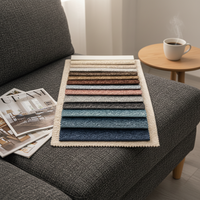 Tissu de velours de burnout italien collé 100% polyester sans quantité minimale de commande tissu de canapé en stock pour le textile à la maison et la technique tricotée de voiture