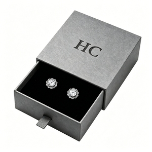 Caja de joyería deslizante rígida con logotipo sofisticado en relieve, forro de terciopelo, caja de almacenamiento de joyas, suministro profesional para branding. - Product Image 6