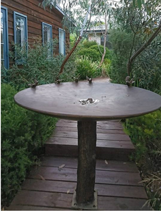 Moderne Outdoor Bronzen Vogel Bad Kom Tuin Sculptuur - Product Image 2