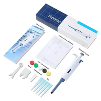 Pipette de laboratoire à volume fixe et réglable, monocanal