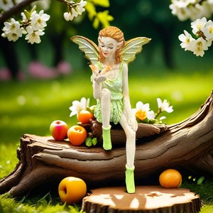 รูปปั้นนางฟ้าดอกไม้ เรซิ่น ของตกแต่งสวน ตกแต่งภายในและภายนอก รูปเทพนิยาย ของตกแต่งลานบ้าน ของขวัญ - Product Image 2