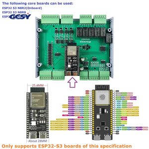 Module GPIO 26 canaux ESP32-S3 <span class=keywords><strong>ESPHome</strong></span> Home Assistant Automatisation de la maison intelligente <span class=keywords><strong>Ethernet</strong></span> Wifi RS485 Relais Contrôleur MOS ESS3A22 - Product Image 6