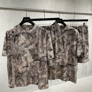 Camiseta <span class=keywords><strong>Oversize</strong></span> de Algodón Suave con Efecto Desgastado por el Sol, Estampado Digital Realtree Camo, Hombros Caídos y Corte Holgado, de Alta Calidad - Product Image 5