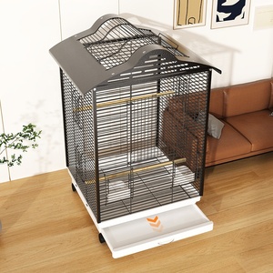 Jaula Plegable Moderna para Cría de Aves, Jaula Metálica Resistente, Diseño Práctico, Jaula para Pájaros Pequeños como Canarios - Product Image 6