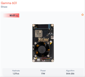 Máy chủ bán bitaxe Gamma 601 Solo Bitcoin thợ mỏ A2th/S năng lượng-hiệu quả SHA-256 asic - Product Image 5
