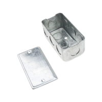Boîtes de jonction électriques galvanisées en acier inoxydable 2*4 Gi pour câbles et prises de courant