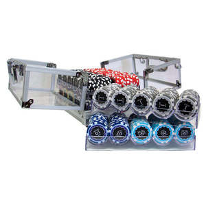 600 Jetons de Poker Eclipse avec Support en Acrylique Jetons de Haute Qualité et Ensemble de Plateau kg - Product Image 4