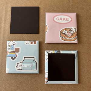 2.5*2.5 Inch (63.5x63.5mm) DIY Square <strong>Button</strong> Badge <strong>Maker</strong> - Metal Photo Fridge Magnet Making Machine Set - Product Image 5