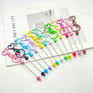 串珠钥匙扣心形糖果DIY卡哇伊包魅力时尚工艺用品批量批发无毒金属现货 - Product Image 1